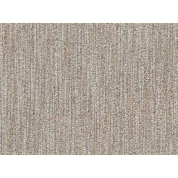 Warner Volantis Brown Textured Stripe Vinyl Strippable Wallpaper (Covers 60.8 sq. ft.)
