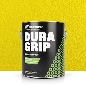 Dura Grip 1 Gal. Yellow Semi-Gloss Epoxy Non-Slip Exterior/Interior Concrete Sealer for Surfaces