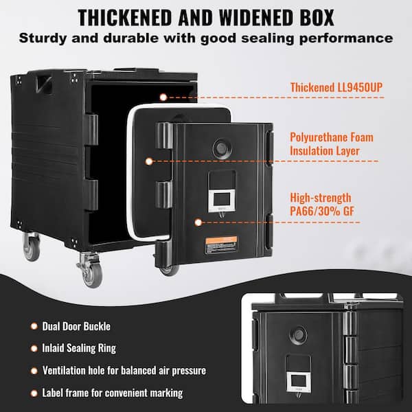 SVOPES 95 Qt. Insulated Food Pan Carrier, Hot Box for Catering