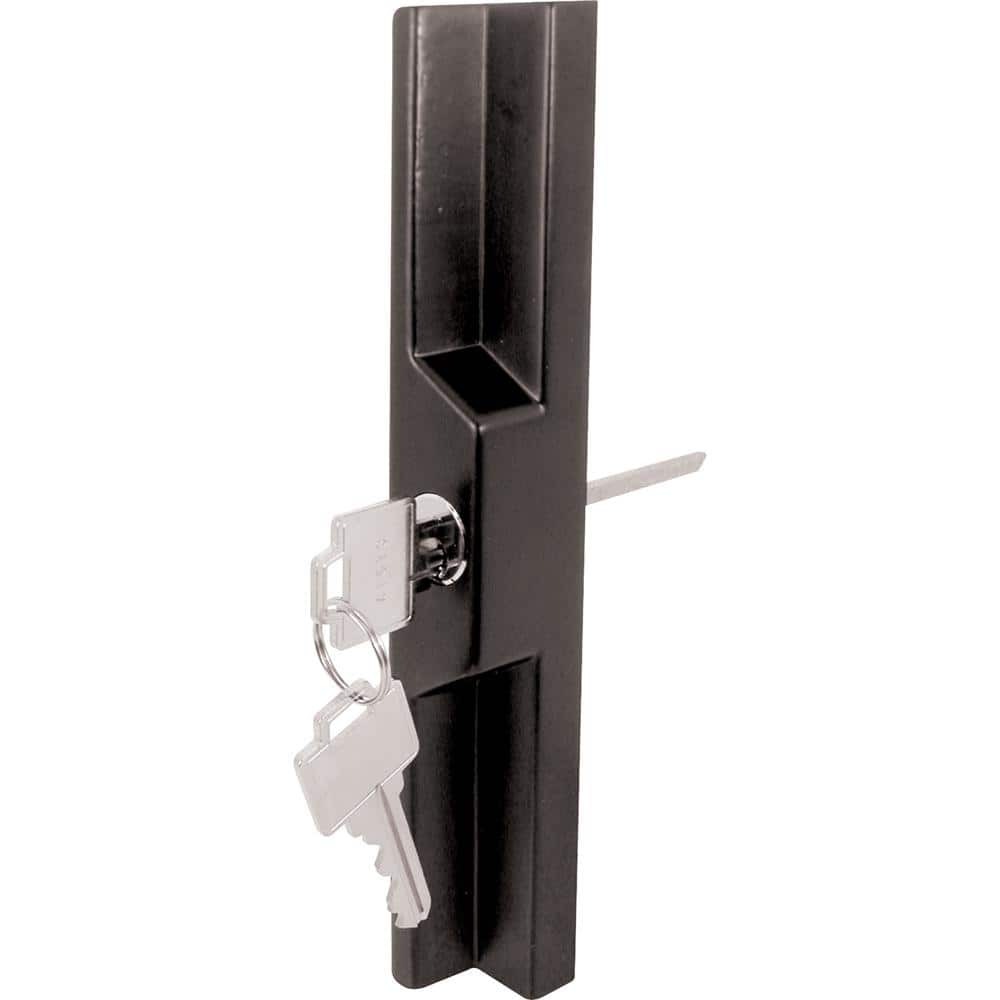Prime-Line Black Diecast Sliding Door Outside Pull Keyed