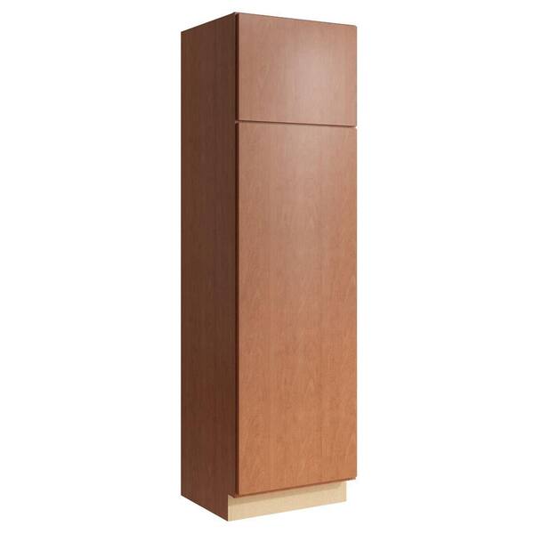 Cardell Fiske 24 in. W x 21 in. D x 84 in. H Linen Cabinet in Caramel