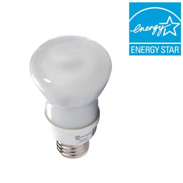 EcoSmart 50W Equivalent Daylight (6500K) R20 Instant Bright CFL Light Bulb (2-Pack)