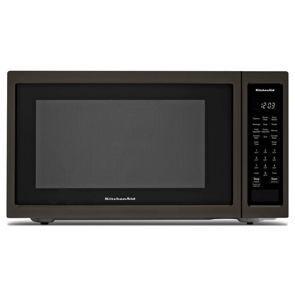 KitchenAid 1.5 cu. ft. Countertop Microwave in PrintShield Black Stainless, Black Stainless with PrintShield Finish