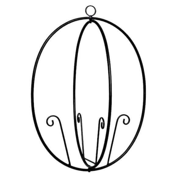 Hampton Bay Iron Butterfly Mini Trellis Insert with Glass Ball Decoration