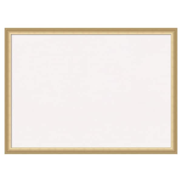 Amanti Art Florence Gold White Corkboard 30 in. x 22 in. Bulletin Board Memo Board