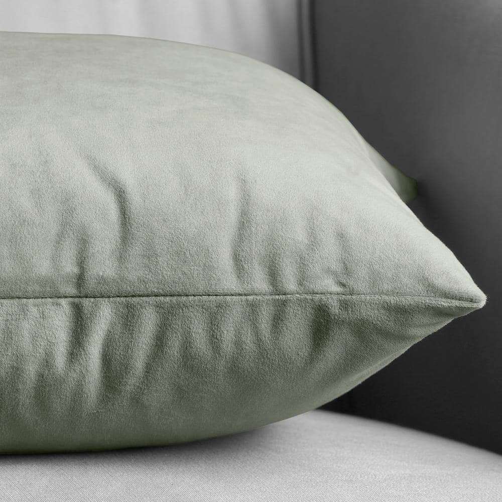 Silver Grey Modern Polyester Euro Cushion Covers Set