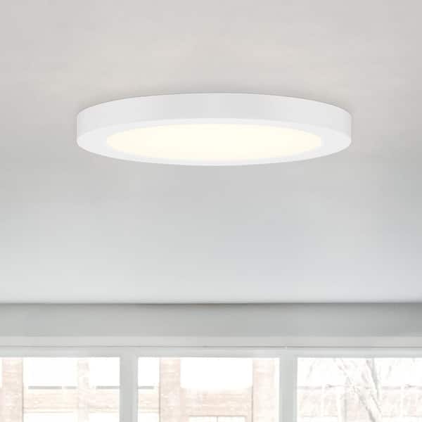 Designers Fountain Designers Fountain 7 in. Modern White Dimmable Integrated LED Flush Mount for Kitchens