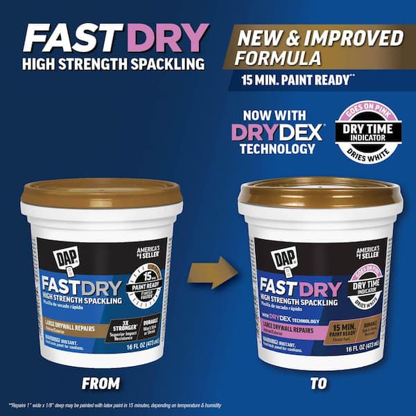 Fast Dry with Dry Dex 16 oz. High Strength Interior/Exterior Spackling Paste