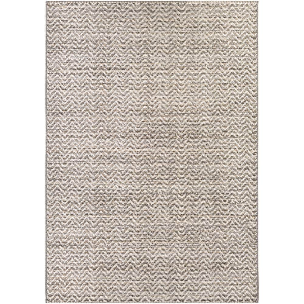 Ivory Elegance Indoor/Outdoor Flat Weave Area Rug, 2' x 3'7"