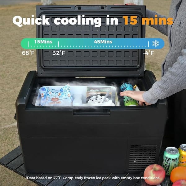 cigarette lighter cooler box 26L Electric Power 12V Car Cool Fridge Ca Thinkprice Online Store Flip the switch to keep coffee Electric Cooler Box of 22L