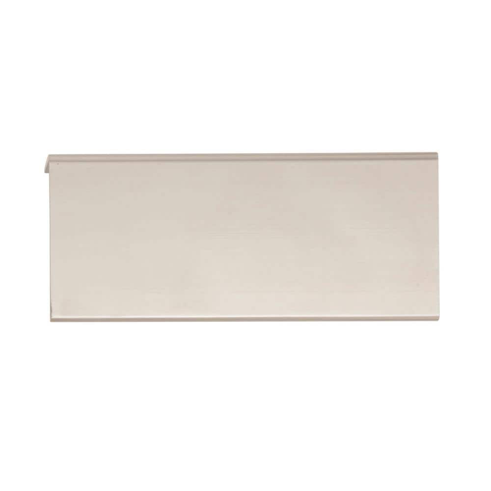 Polished Nickel Modern Finger Cabinet Edge Pulls 3.75 inch