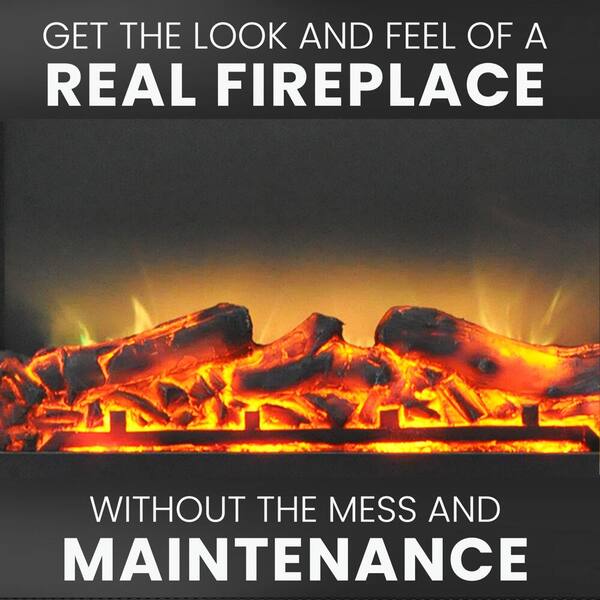 Cambridge 23 in. Freestanding 5116 BTU Electric Fireplace Insert with  Remote Control CAM23INS-1BLK - The Home Depot