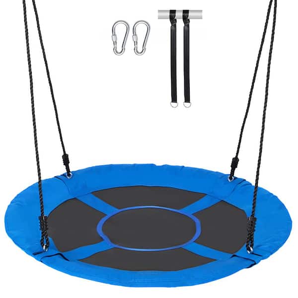 SVOPES 40 in. Tree Swing, 750 lbs. Capacity, Vinyl Outdoor Swing Set w 900D Oxford Fabric Seat, 2-Tree Straps, Multi-Strand