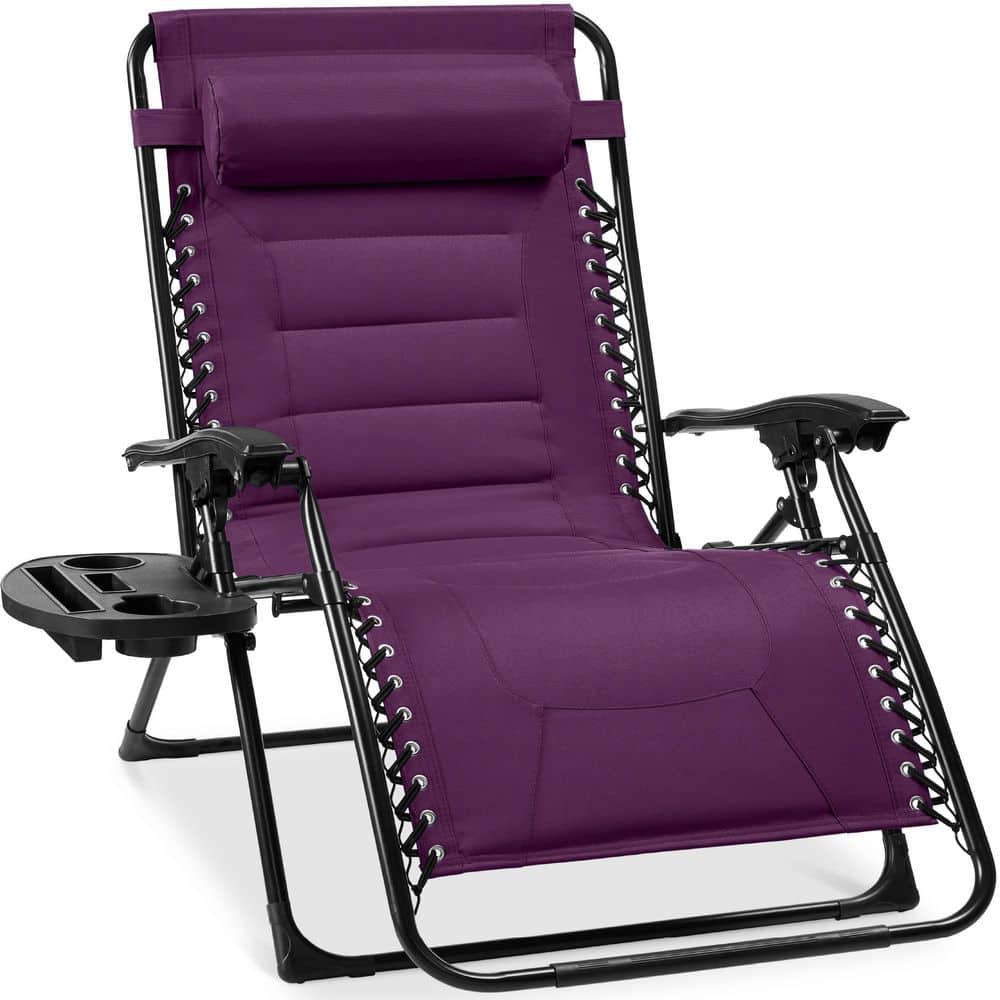 Best Choice Products Oversized Padded Zero Gravity Amethyst Purple