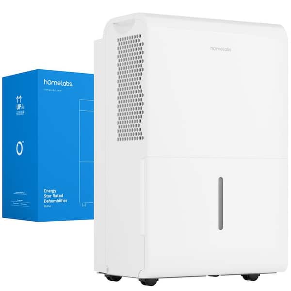 50 pt. 7,000 sq. ft. Wi-Fi Dehumidifier in. White-Powerful Humidity Control for Large Rooms and Basements
