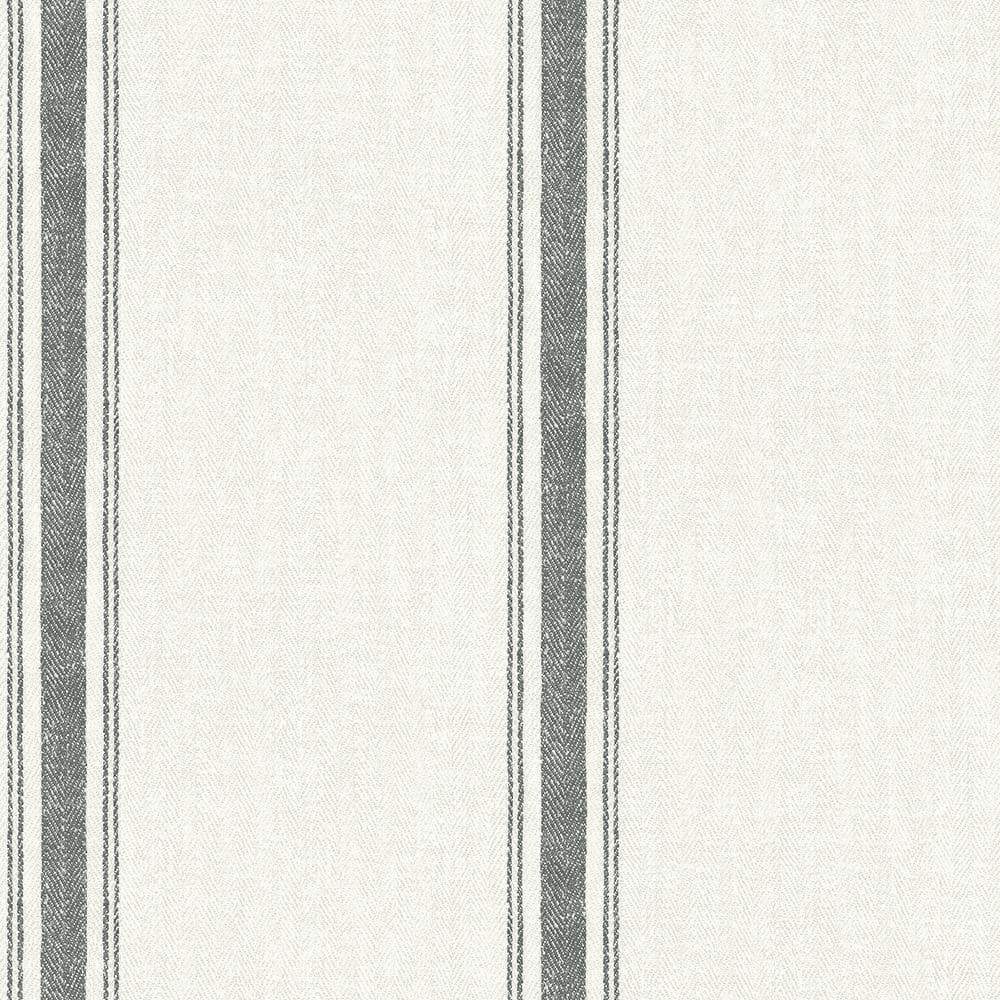 Linette Black Fabric Stripe Black Wallpaper Sample price history on PriceWatchPro