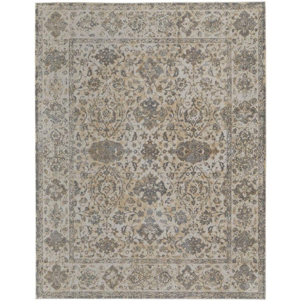 8 x 10 Gray, Ivory Solid Color Area Rug price history on PriceWatchPro