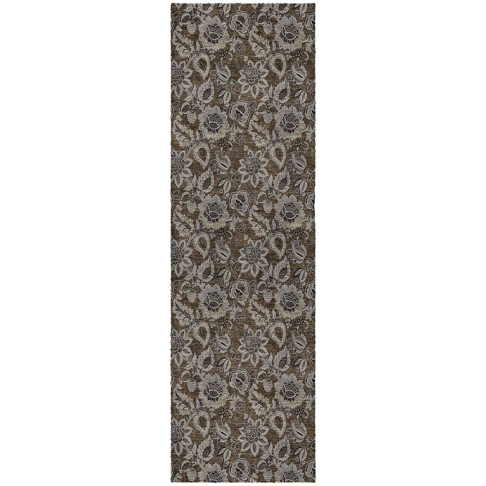 Dream Shag Premium Machine Washable Abstract ADS661 Chocolate 2 ft. x 7 ft. Runner Rug price history on PriceWatchPro