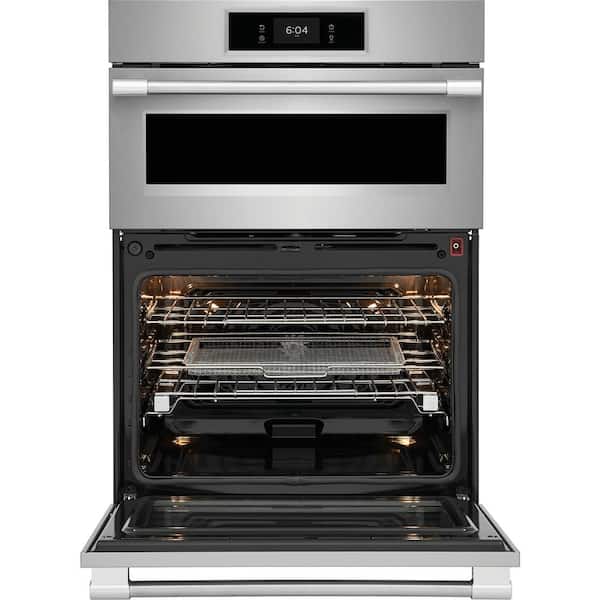 Professional 30 in. Electric Wall Oven and Microwave Combo in Stainless Steel with Total Convection and Air Fry