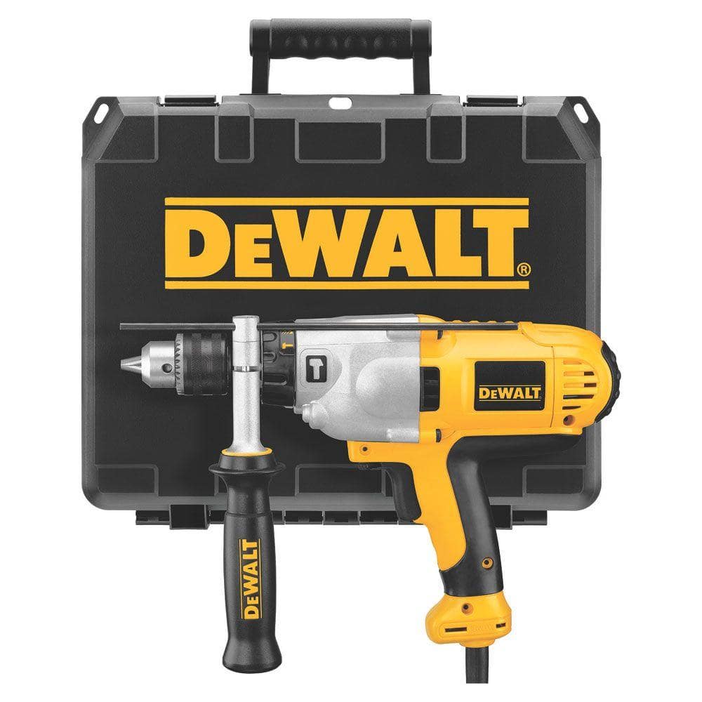 DEWALT 10 Amp 1/2 in. VSR Mid-Handle Grip Hammer Drill Kit DWD525K The  Home Depot