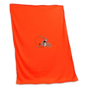 Cleveland Browns Orange Polyester Sweatshirt Blanket