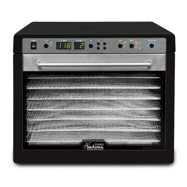Tribest Sedona Combo Food Dehydrator with Stainless Steel Trays &ndash; Black
