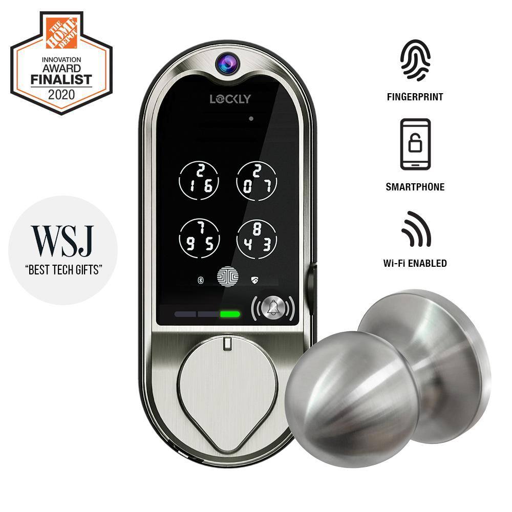 Lockly Vision Single Cylinder Smart Deadbolt Lock and Integrated Video