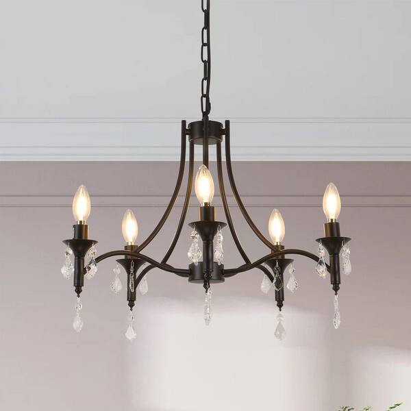 Kichler Laurel 5-Light Shadow Bronze Traditional Chandelier