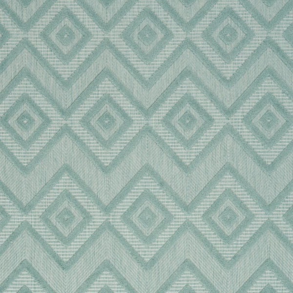 Aqua 6 ft. x 9 ft. Woven Polypropylene;Polyester Indoor/Outdoor Area Rug