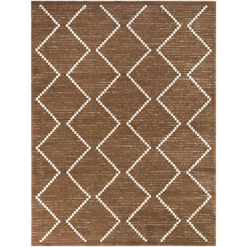 Oscar Tan 5 ft. x 7 ft. Geometric Area Rug price history on PriceWatchPro