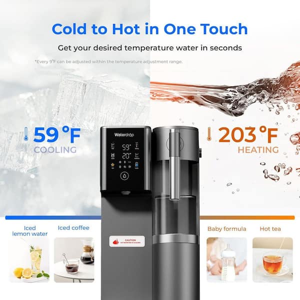 WD-A2 Countertop Reverse Osmosis System, Hot and Cold RO System, Portable Pure Water Tank Extra 1 A2RF-RO Filter