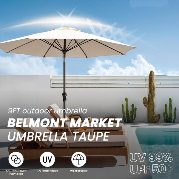 large sun umbrellas for patio 15ft Extra Outdoor Umbrella with Solar Lights & Base, Navy ensuring it is waterproof 15ft Patio Umbrella Double-Sided Outdoor