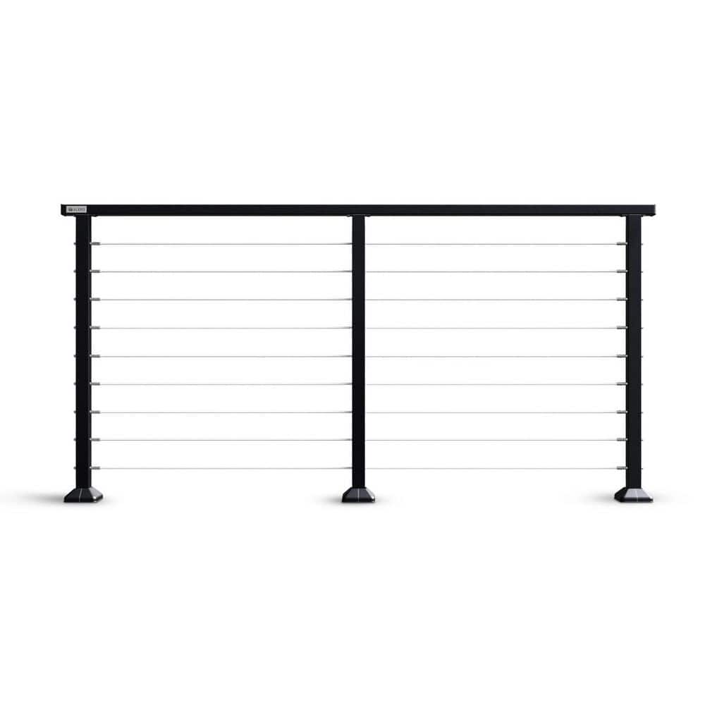 6 ft. x 3 ft. Black Steel Cable Railing Kit price history on PriceWatchPro