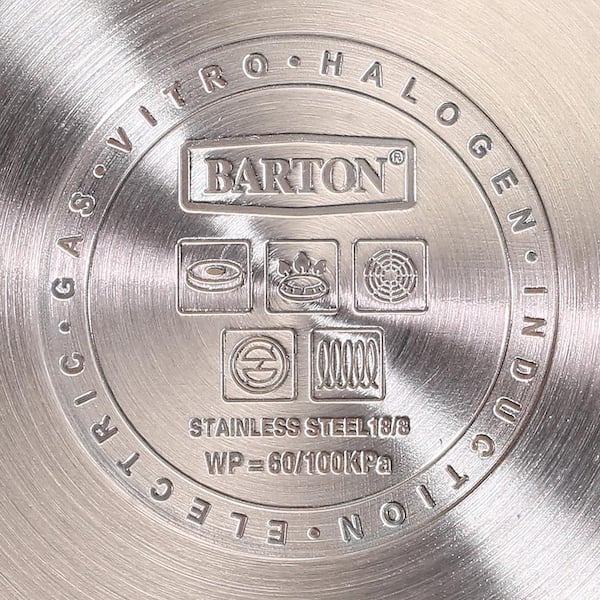 Barton 6 qt. Aluminum Stovetop Pressure Cooker with Pressure Release