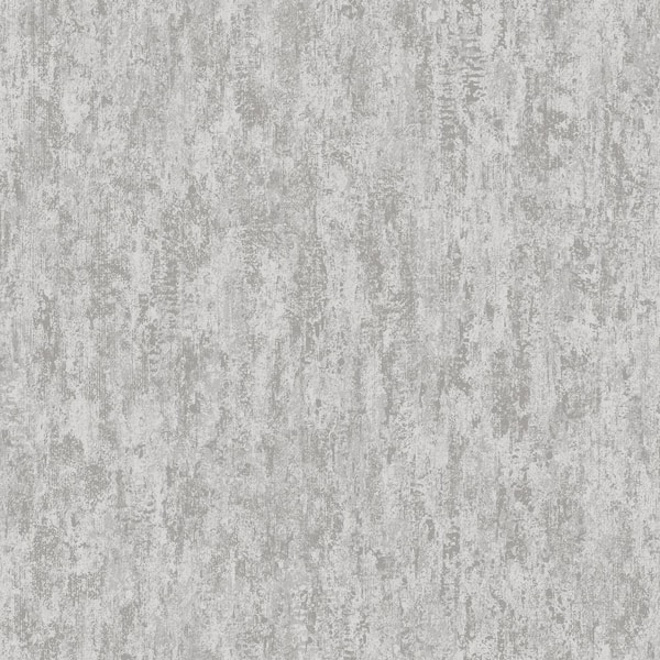 WeatheRed Metallic Wallpaper Grey Paper Strippable Roll (Covers 57 sq. ft.)
