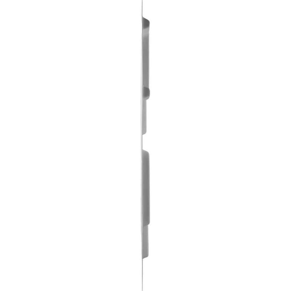 White Textured 3D PVC Decorative Wall Panel 11-7/8" x 11-7/8"