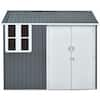 Hanover 6 ft. x 8 ft. x 7 ft. Galvanized Steel Nordic Storage Shed ...