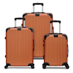 Grand Creek Nested Hardside Luggage Set in The Orange, 3 Piece - TSA Compliant