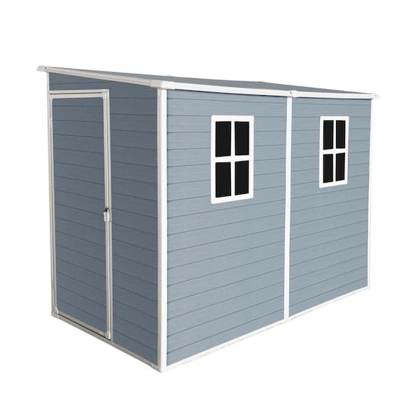 4 ft. W x 8 ft. D Resin Shed with 2-Window (32 sq. ft. )