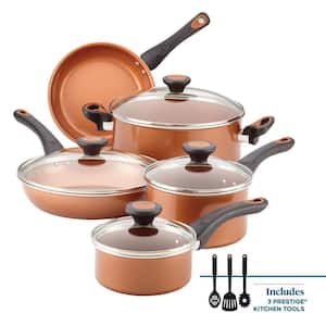 Farberware Black 14-Piece Smart Control Cookware Nonstick Pots and Pans Set  22397 - The Home Depot