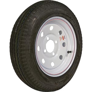 480-12 K353 BIAS 780 lb. Load Capacity White with Stripe 12 in. Bias Tire and Wheel Assembly