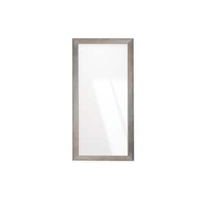 Rustic-Weathered Gray Barnwood Mirror 32 in. W x 66 in. H