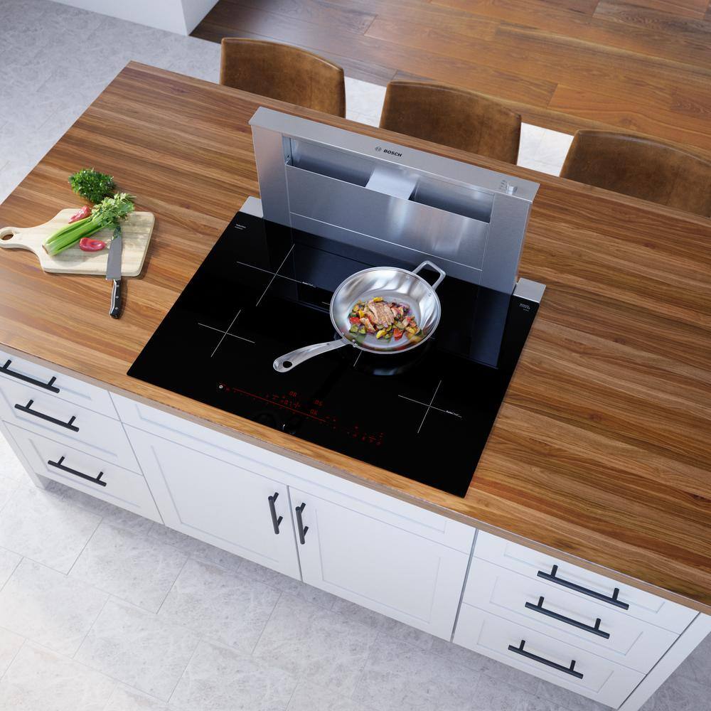 30" Black Stainless Steel 4-Burner Induction Cooktop