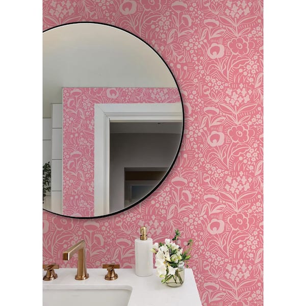 Jeani Pink Peel and Stick Wallpaper