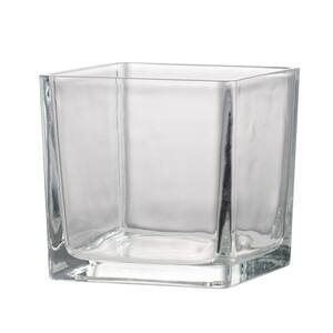 Clear Glass Decorative Vase - 4.7 in. High