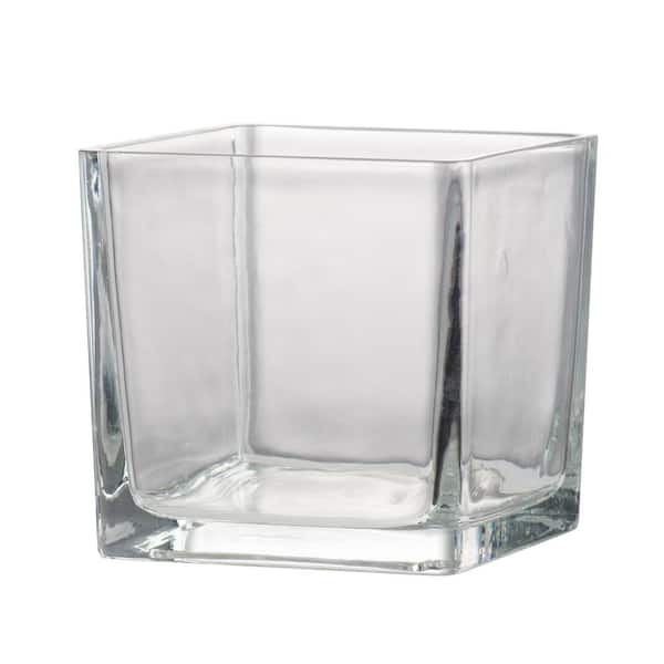 A & B Home Clear Glass Decorative Vase - 4.7 in. High