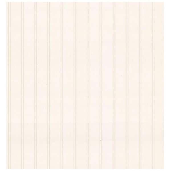 Brewster Hardwood White Wood Panelling Vinyl Peelable Roll Wallpaper (Covers 56.4 sq. ft.)