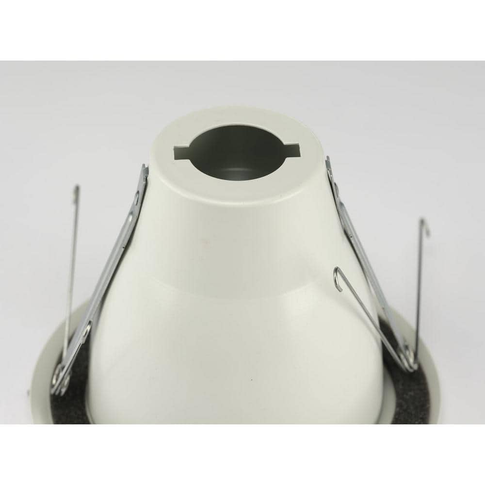 Satin White 5" Aluminum LED Recessed Ceiling Light Trim