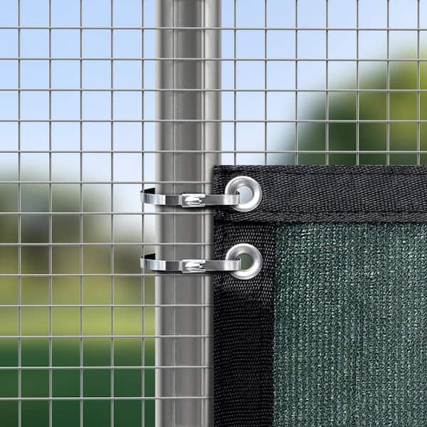 Angel Sar 11.8 in. 100-Piece Stainless Steel Chain Link Fence Tie