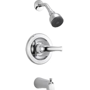 1-Handle Wall Mount Tub and Shower Faucet Trim Kit in Chrome (Valve Not Included)